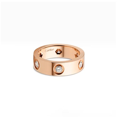 CARTIER LOVE RING, CLASSIC MODEL, 6 DIAMONDS B4097500